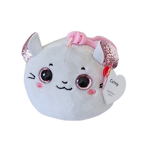 TY Mini Beanie Squishies (Squish-A-Boos) Plush - CATNIP the Mouse (3 inch) - Picture 8 of 9